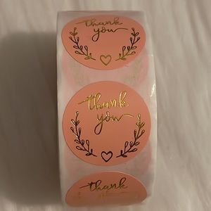 500 Thank You Stickers